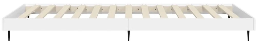 Estrutura de cama 90x200 cm derivados de madeira branco