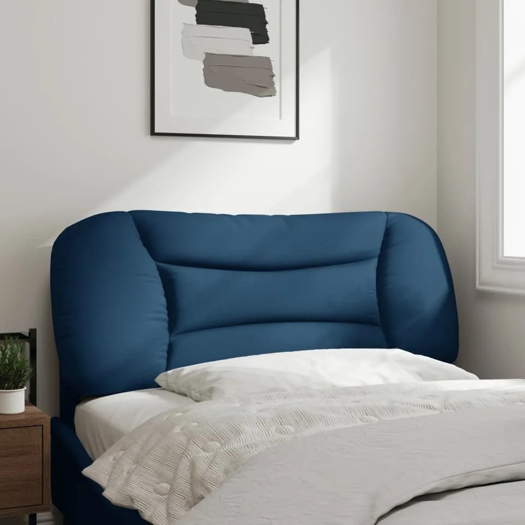 Almofadão de cabeceira 100 cm tecido azul