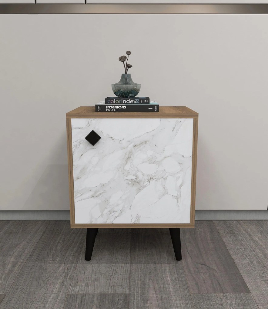 Mesa de Cabeceira Hastikoz – Pedra Hitit – 45x65x35 cm