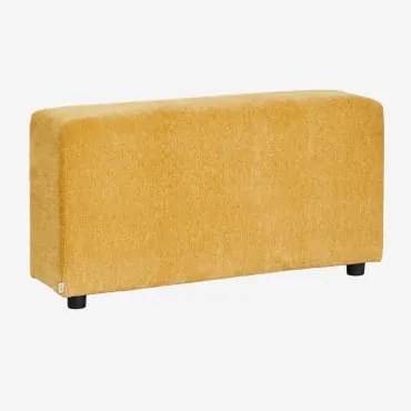Apoio De Braço Direito Baixo ↑55 Cm Para Sofá Modular Bruna Chenille Mostarda - Sklum
