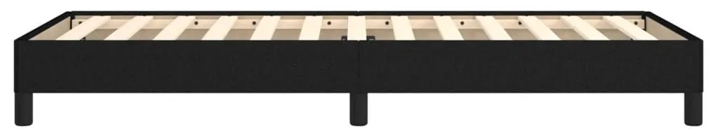 Estrutura de cama sem colchão 90x190 cm tecido preto