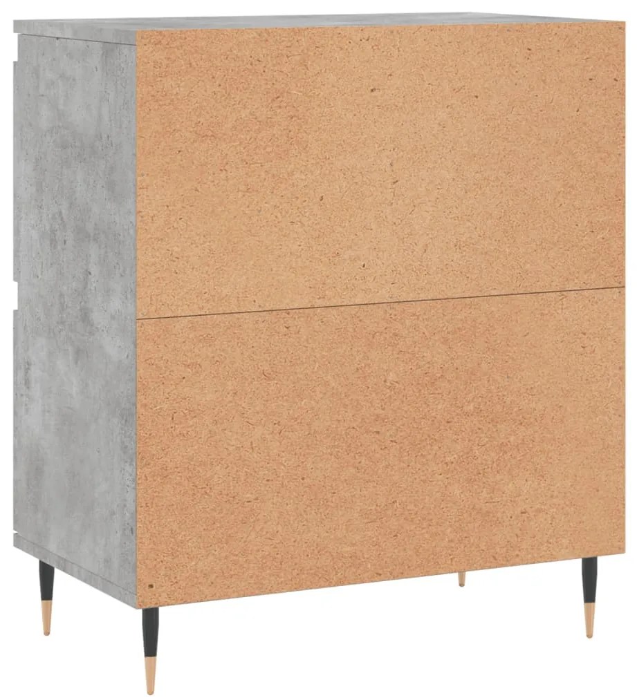 Aparadores 2 pcs derivados de madeira cinzento cimento