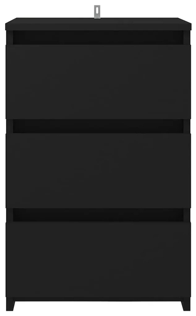 Mesas de cabeceira 2 pcs 40x35x62,5 cm derivados madeira preto