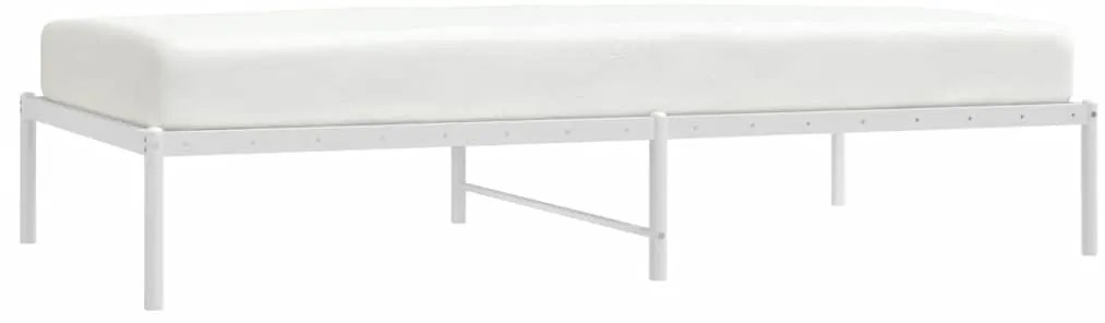 Estrutura de cama 100x190 cm metal branco