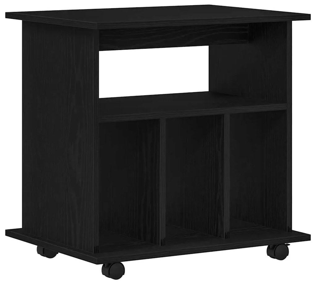 Gabinete Móvel vidaXL Preto Carvalho 60x45x55 cm em Madeira Derivada