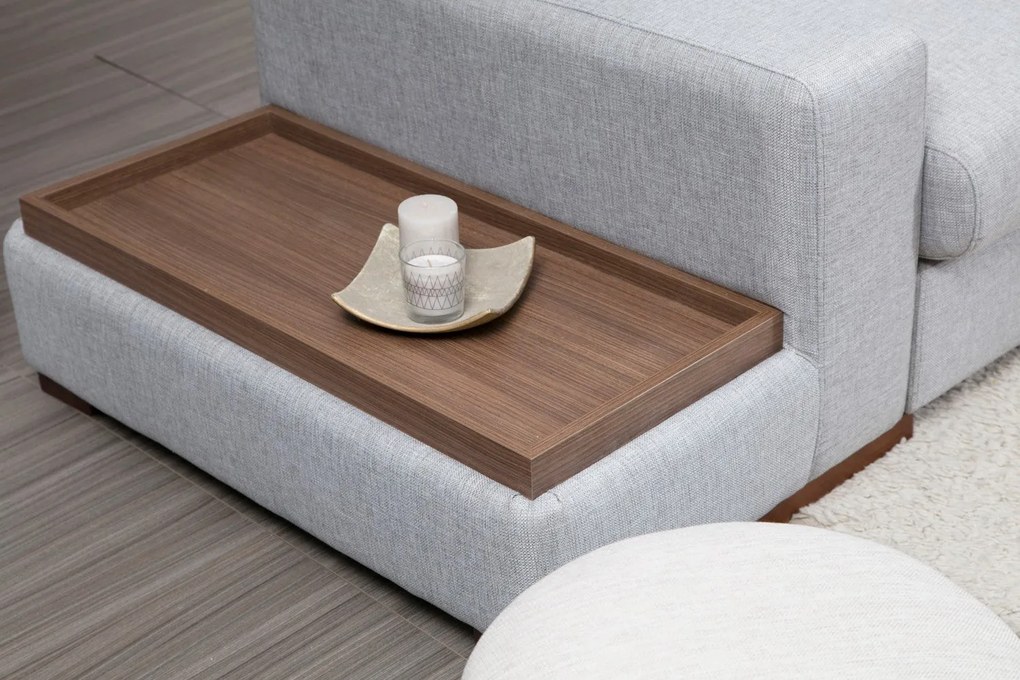 Sofá de Canto Loop – Cinza Claro – 332 cm x 194 cm