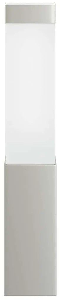Luminárias de Parede Externas 2 pcs Prateado Aço Inoxidável IP44