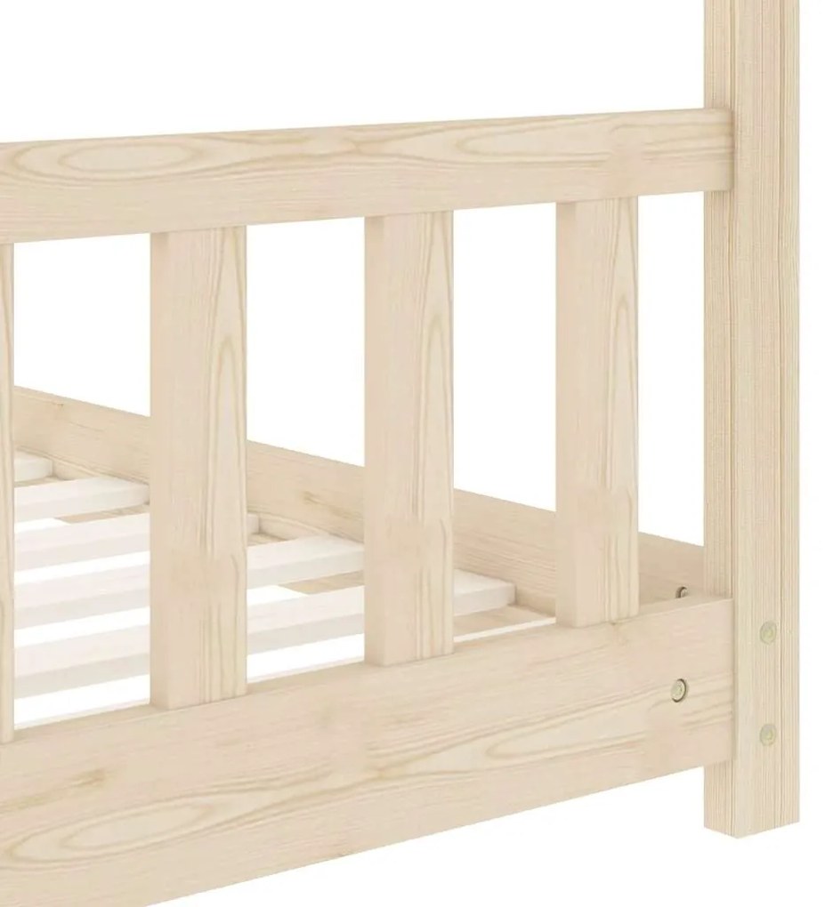 Estrutura de cama para crianças 80x160 cm pinho maciço
