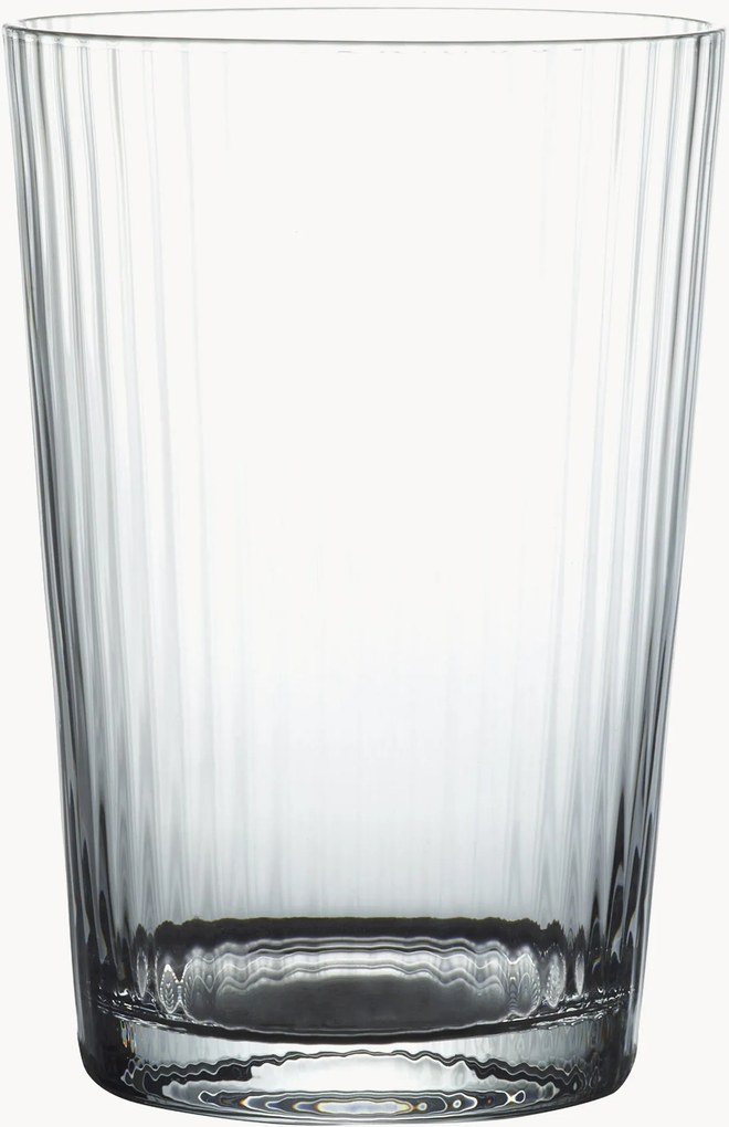Copos em cristal artesanal Ripple, conjunto de 4