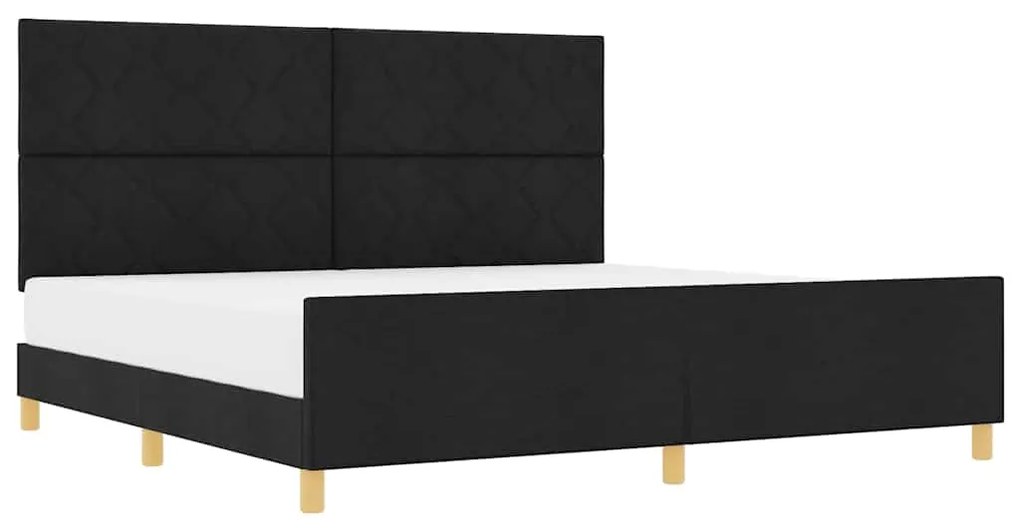 Cama vidaXL Preta 200x200 cm em Tecido