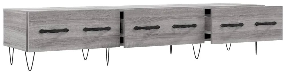 Móvel de TV 150x36x30 cm derivados de madeira cinzento sonoma