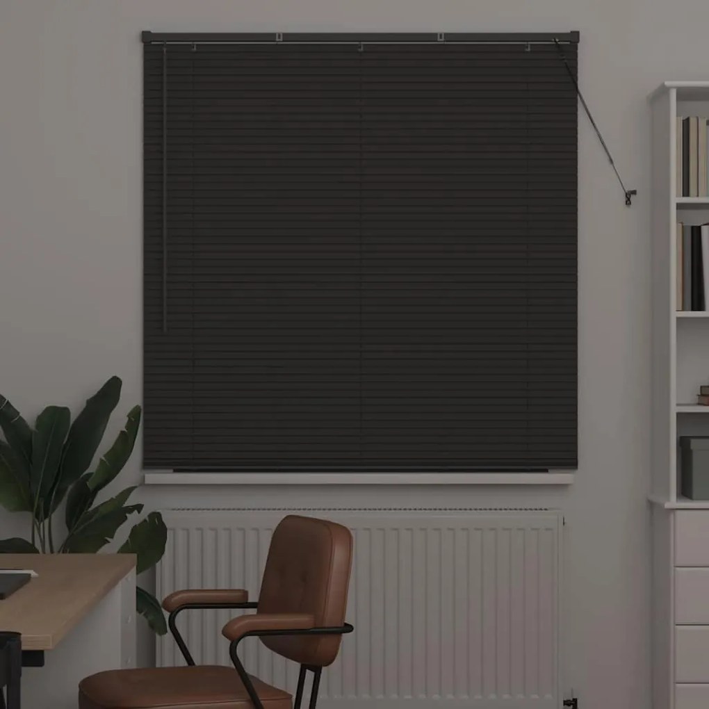 Persiana de Janela Cinzento-escuro 80 x 130 cm Alumínio