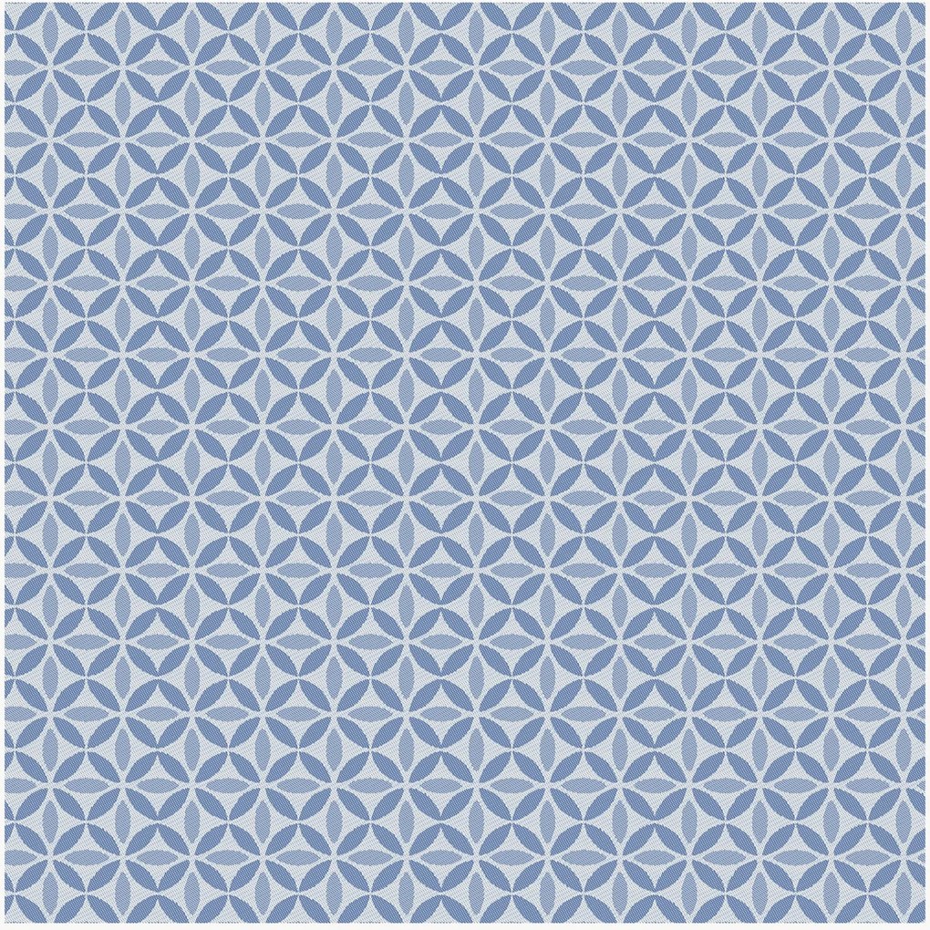 Toalha de mesa jacquard Mille Ovales Baltique