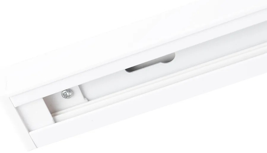 Sistema de calhas moderno branco 4 luzes monofásicas - Yade Moderno