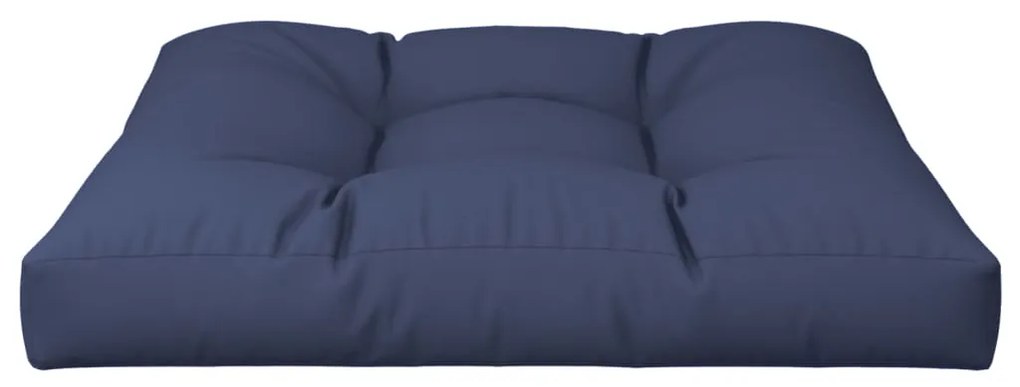 Almofadão para sofá de paletes 80x80x12 cm tecido azul-marinho