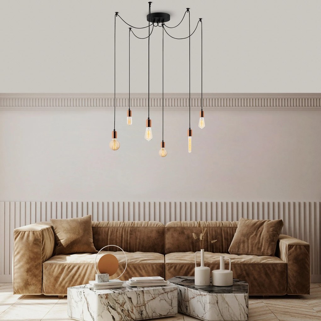 Chandelier Kabluni – Cobre – 126 x 126 cm