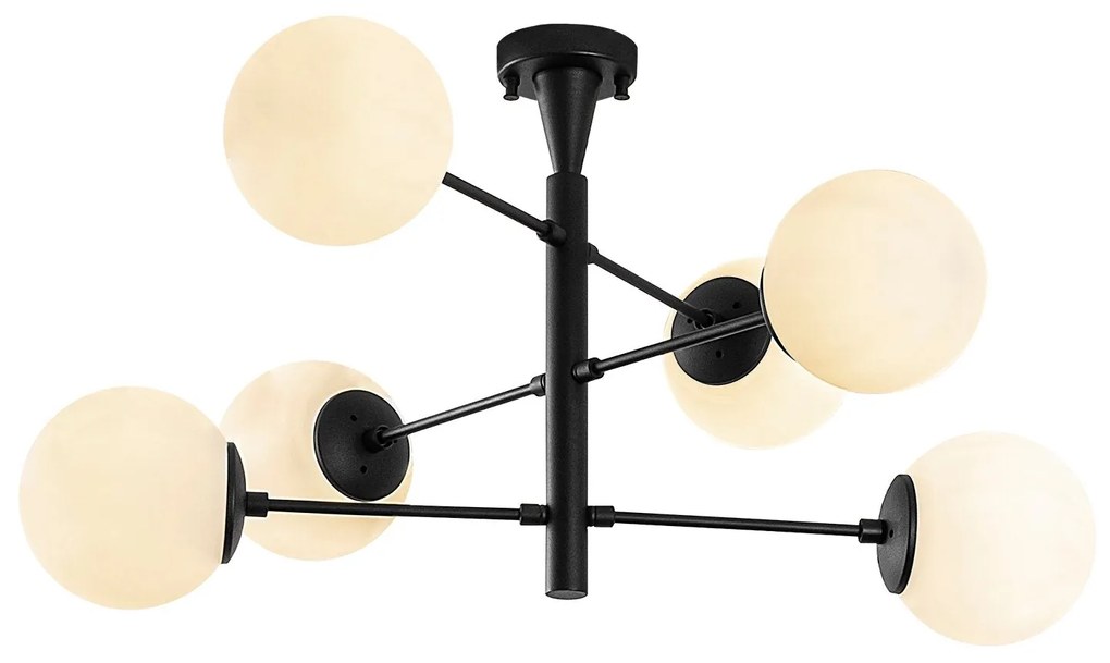 Candeeiro Arge – Preto – 75 x 75 x 40 cm