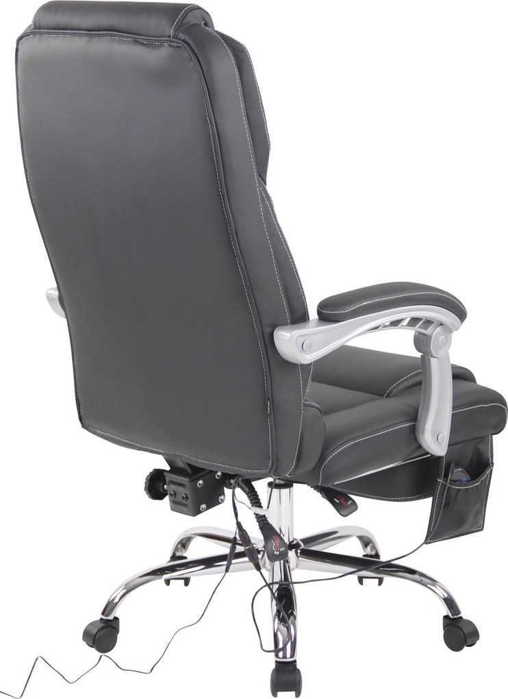 Cadeira de escritório Pacific com função de massagem Preta