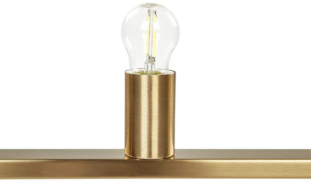 Candeeiro suspenso para 5 lâmpadas em metal cor de bronze BAYAS Beliani