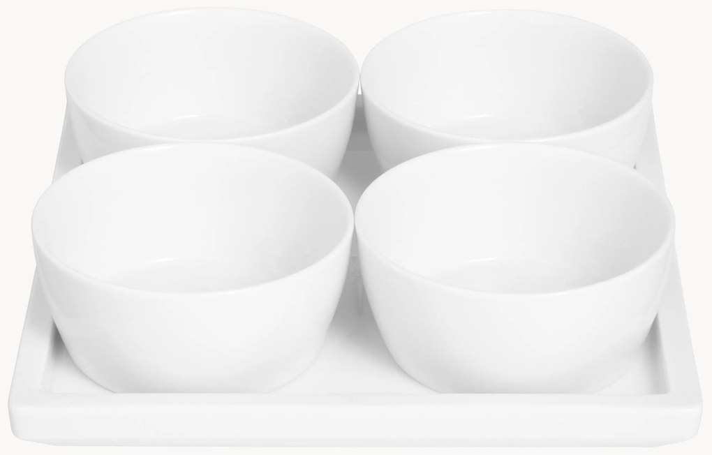 Taças para molhos artesanais com tabuleiro de servir Cosmopolitan, conjunto de 5