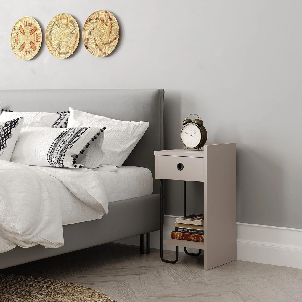 Sofá de 1 Lugar Lora – Creme – 110x108x65 cm