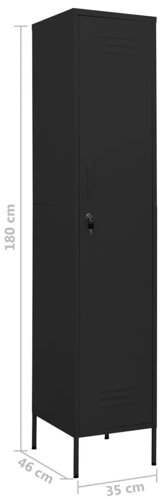 Cacifo 35x46x180 cm aço preto
