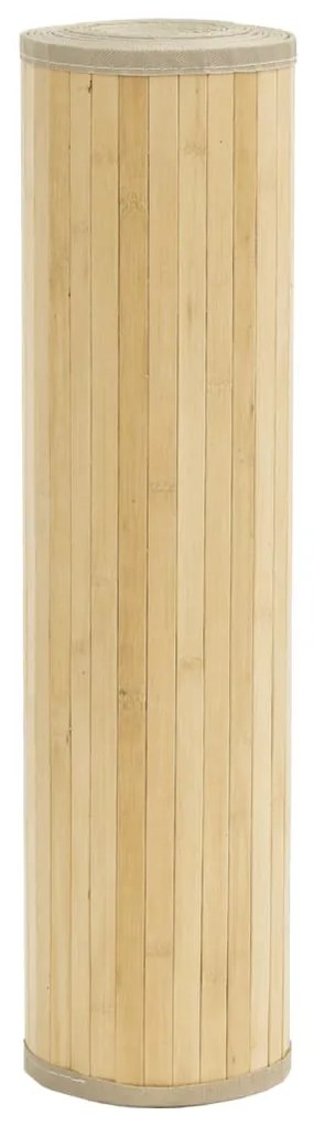 Tapete retangular 60x300 cm bambu cor natural clara