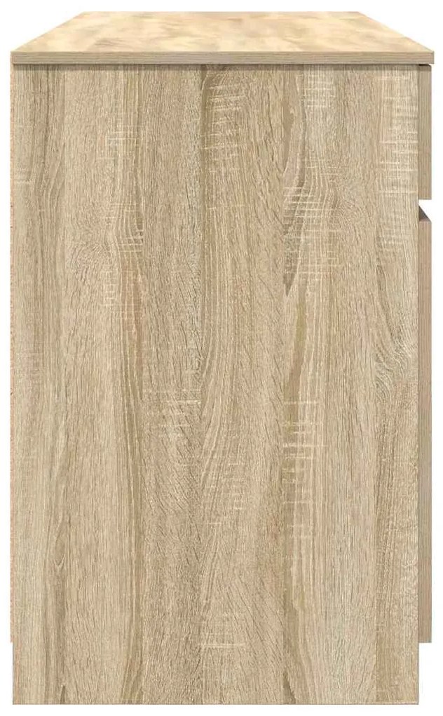 Mesa vidaXL Carvalho Sonoma 140x49x76 cm Madeira de engenharia