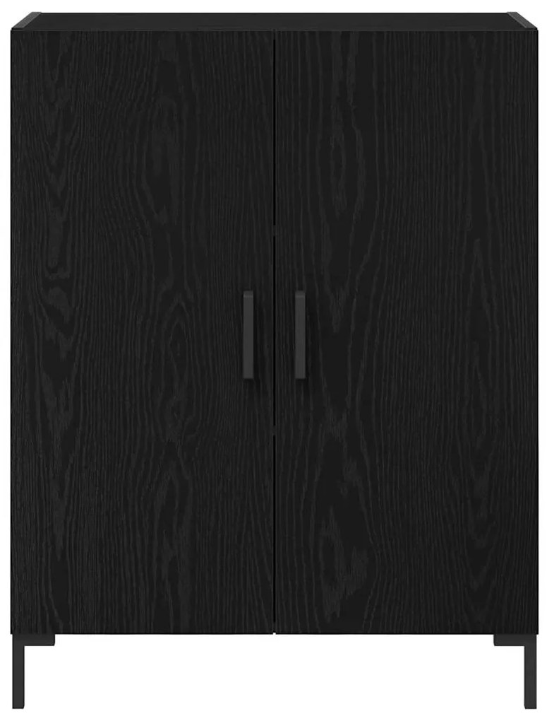 Sideboard vidaXL Preto Carvalho 69,5x34x90 cm Madeira de engenharia