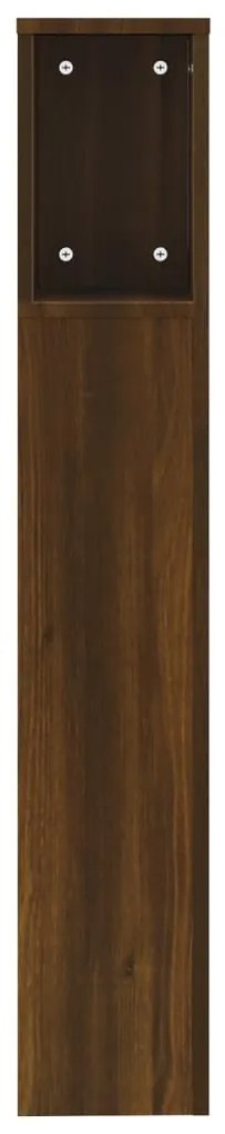 Armário de cabeceira 200x18,5x104,5 cm cor carvalho castanho