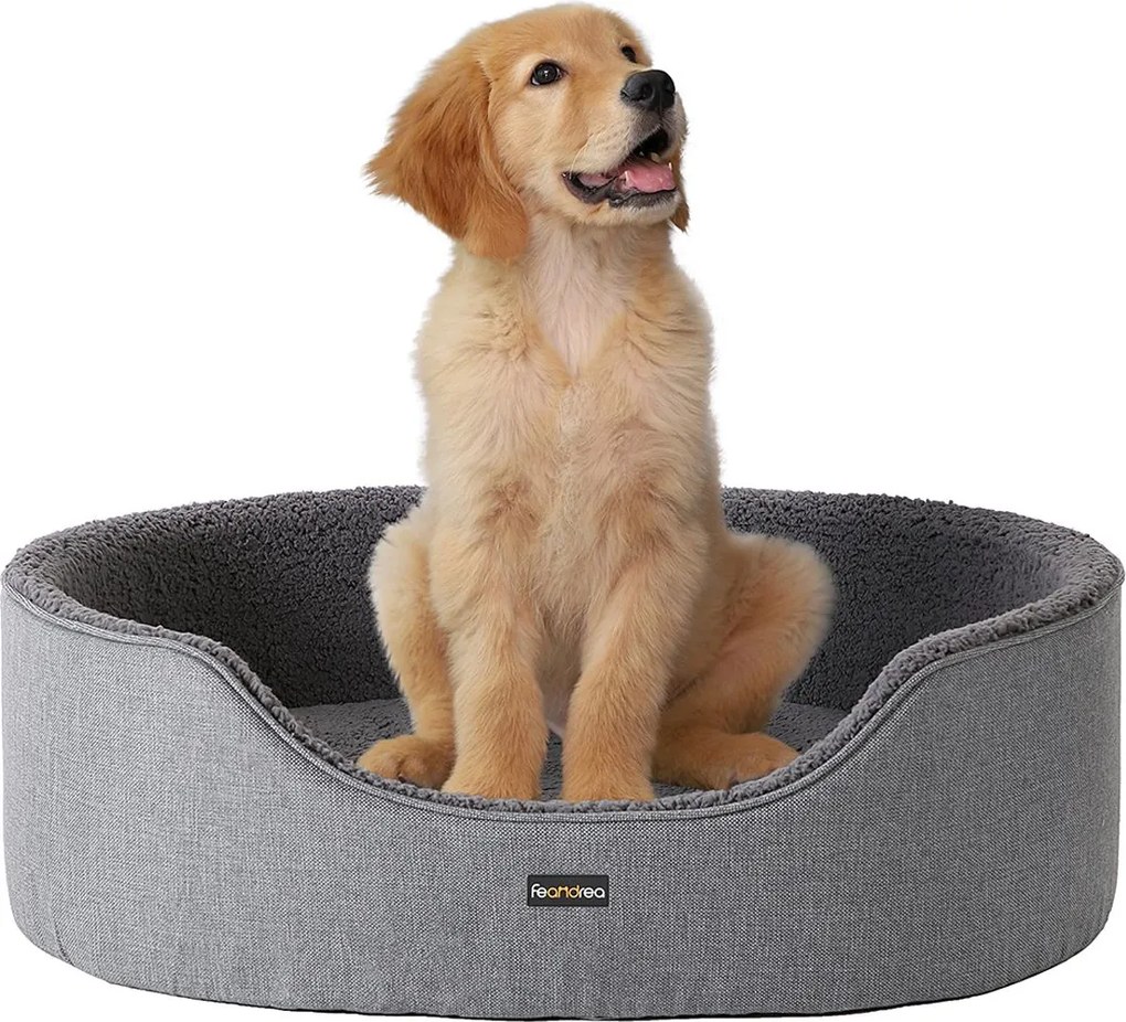 Cama para cães 83 x 63 x 27 cm cinzento