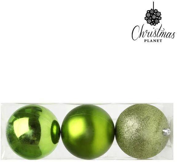 Bolas de Natal 5276 10 cm (3 uds) Plástico Verde
