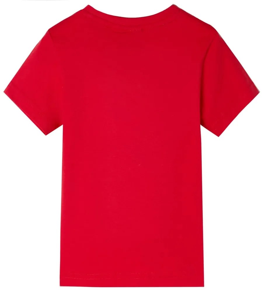 T-shirt para criança vermelho 140