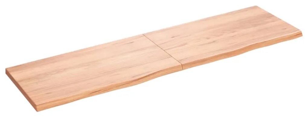 vidaXL Prateleira de parede 180x50x(2-4) cm carvalho tratado castanho