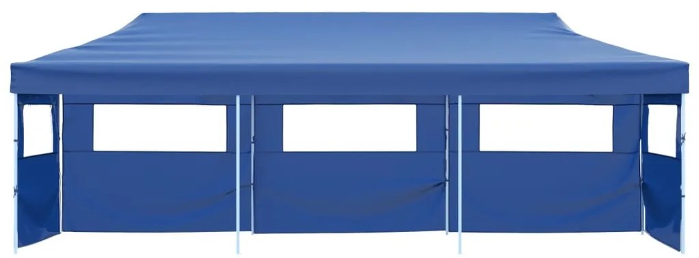 Tenda para festas pop-up dobrável c/ 5 paredes 3x9 m azul