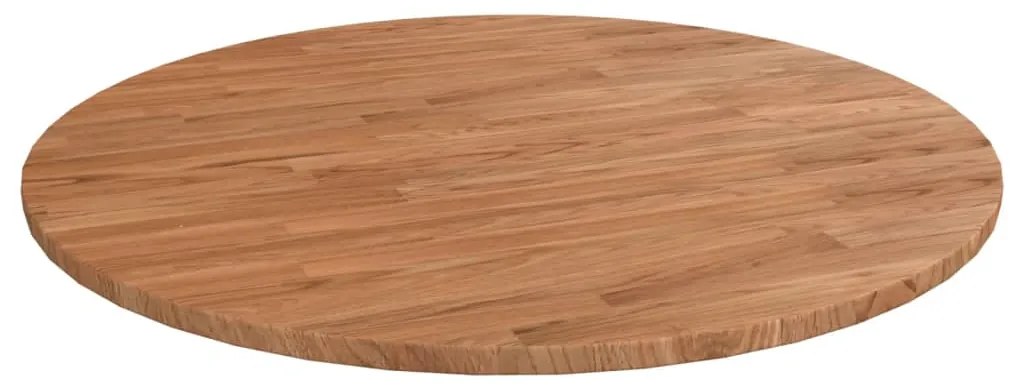342962 vidaXL Tampo mesa redondo Ø70x1,5 cm carvalho tratado castanho-claro