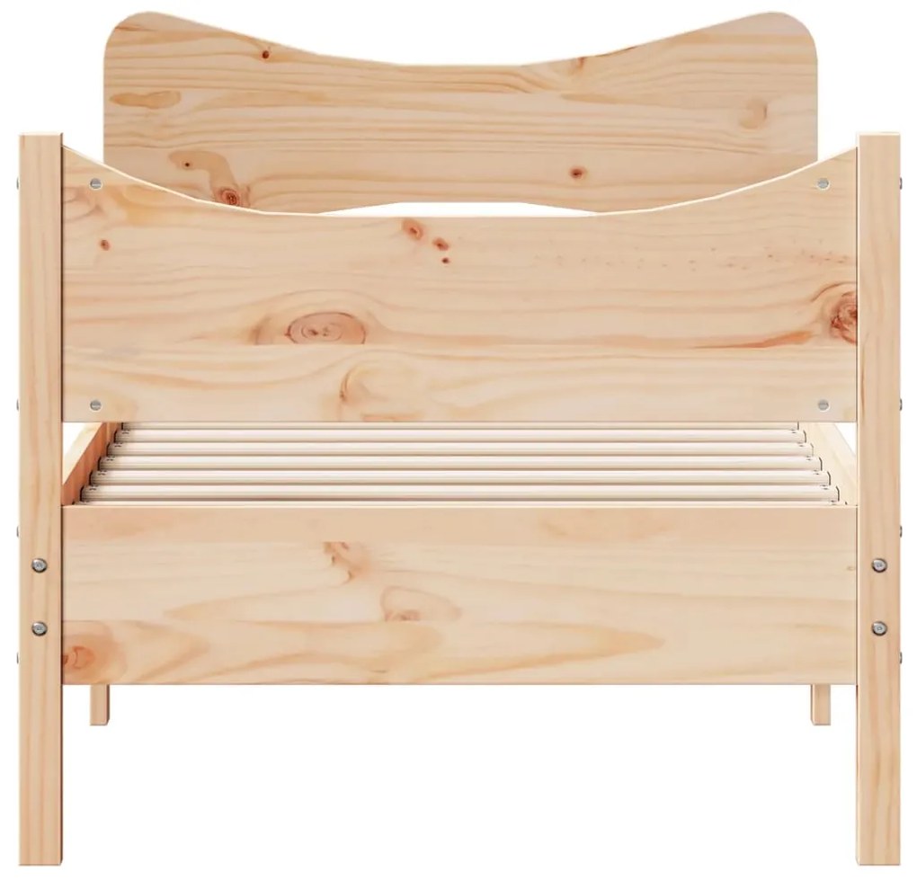 Cama sem colchão 75x190 cm madeira de pinho maciça