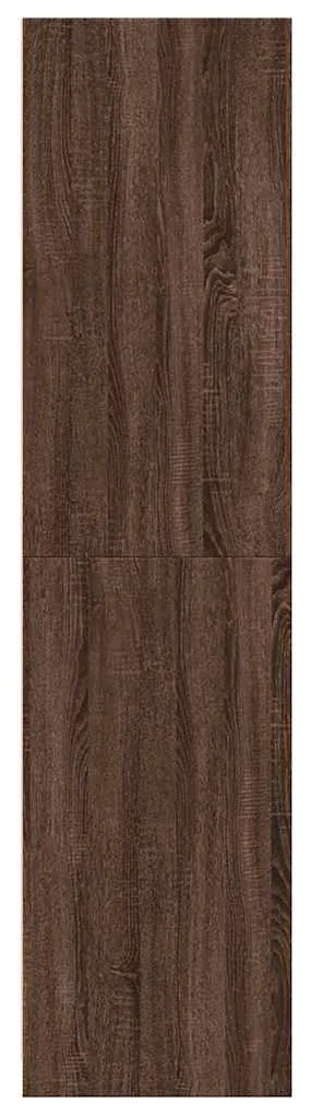 Roupeiro 80x50x200 cm derivados de madeira carvalho castanho