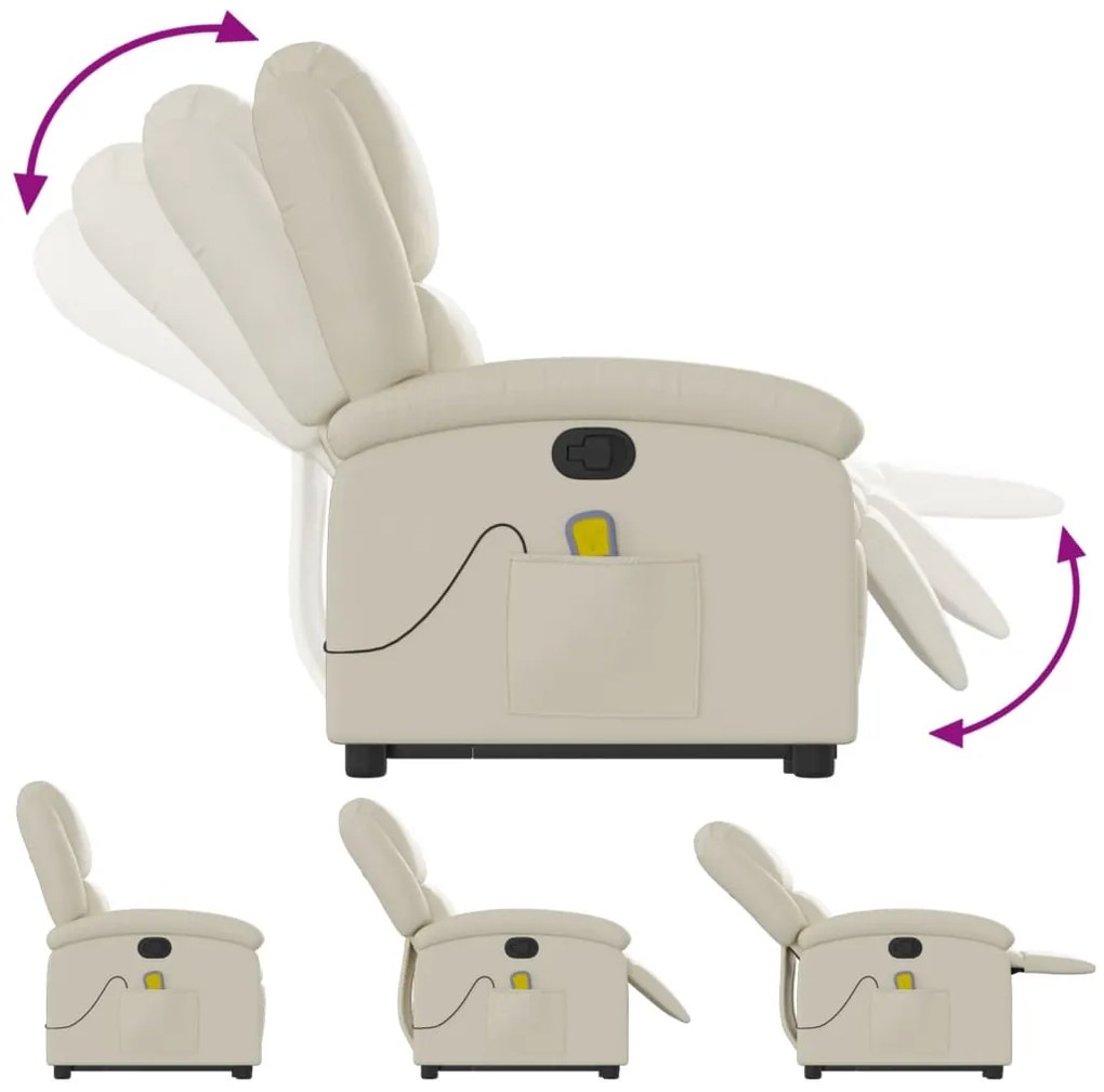 Poltrona Relax Ovar Elevatória com 6 Pontos de Massagens e Reclinação