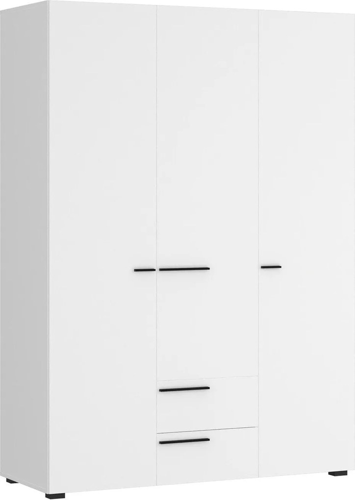 Roupeiro Vensale 106, Branco, 195x135x60cm, 135 kg, Portas para roupeiro: Com dobradiças