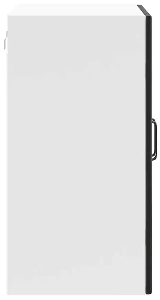 Armário de parede de cozinha porta vidro Lucca preto