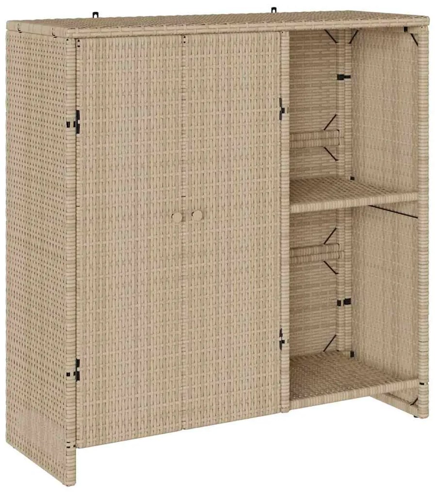 Armário de Armazenamento Bege 100 x 36 x 102 cm Rattan