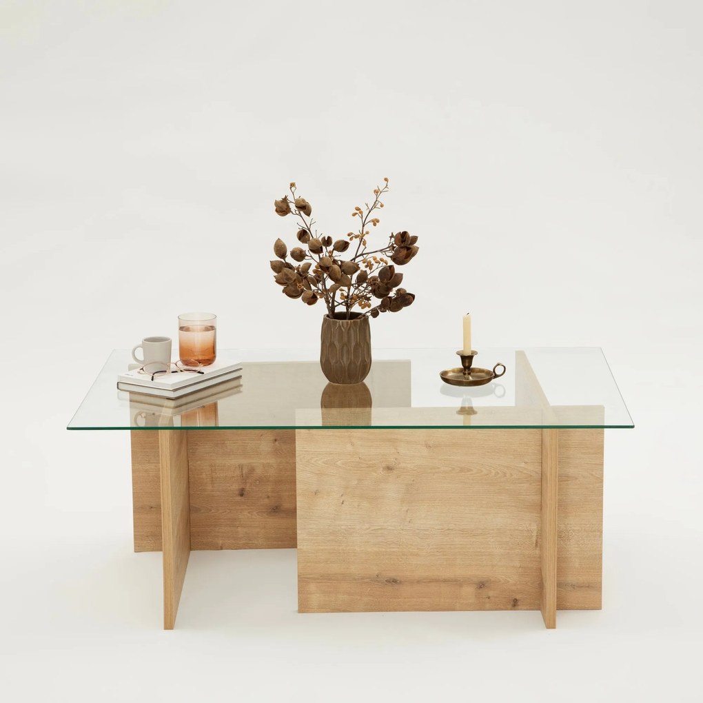 Mesa de Café Escape - Carvalho Safira - 105x40x65 cm