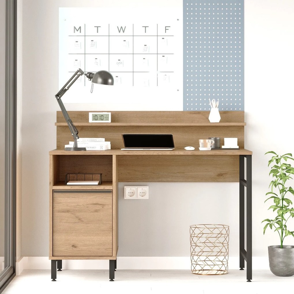Secretária ON16 – Nogal – 120x99,8x54,05 cm