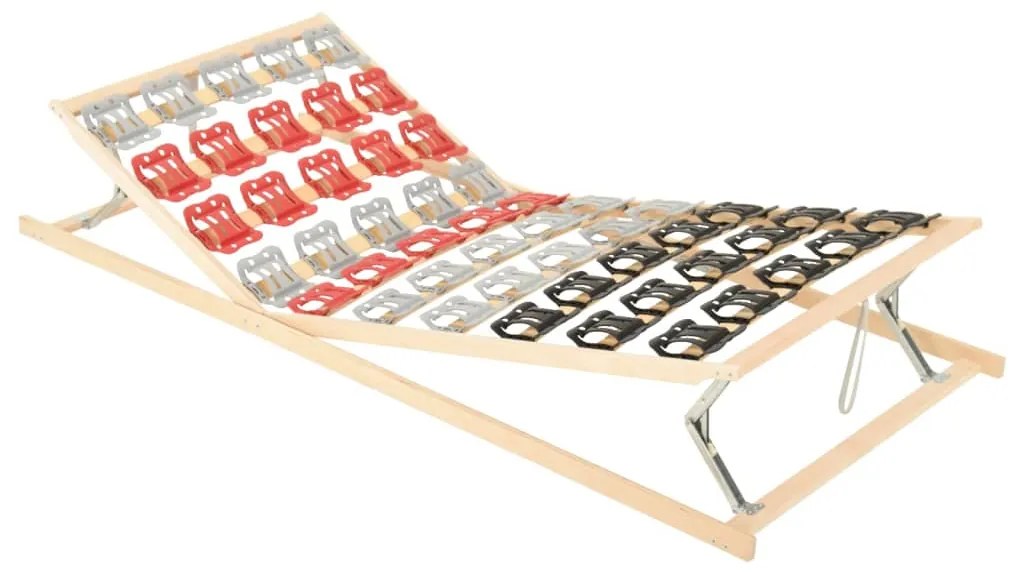 vidaXL Estrutura cama c/ 12 ripas cabeceira/pés ajustáveis 80x200 cm