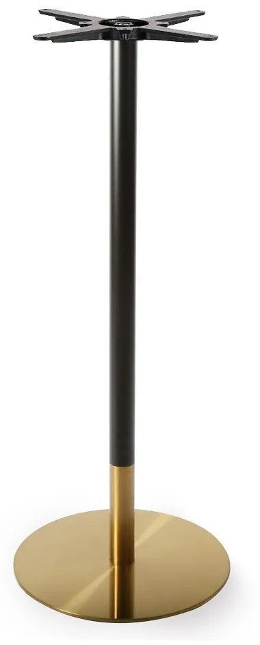 Pernas de Mesa Bar, Restaurante, Café, Esplanada Conjunto de 2 Bases de mesa VERSALLES NEW, alta, dourada e preta, 43 cms. de diâmetro, altura 110 cms