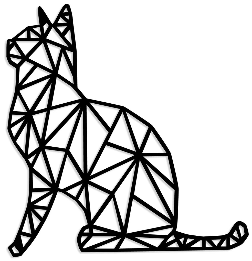 Acessório Decorativo de Parede Kedi – Preto – 35 x 46 cm