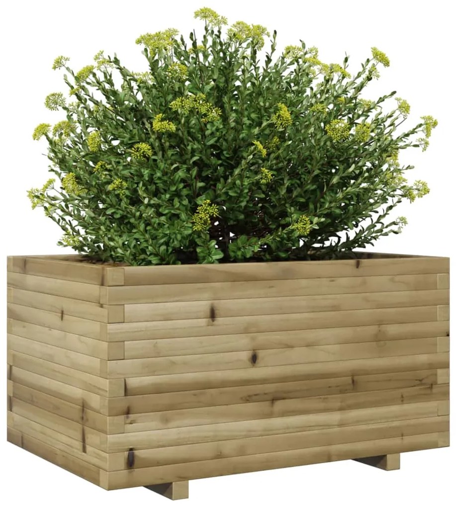 Vaso/floreira de jardim 90x60x49,5 cm madeira pinho impregnada