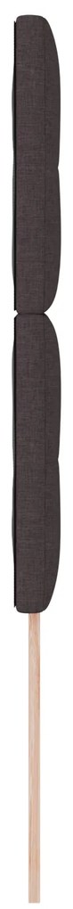 Cabeceira Estofada Button Tufted Marrom Escuro 80 cm Tecido