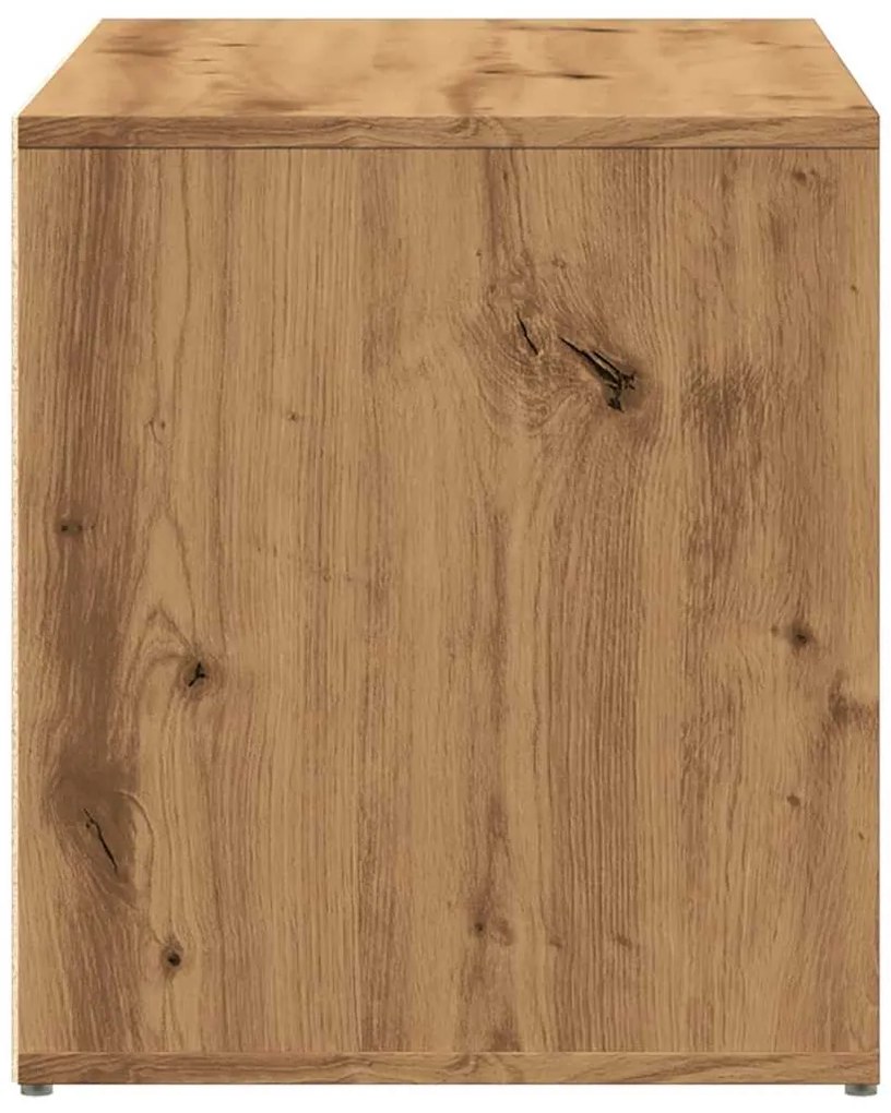 Banco de corredor 80x40x45 cm contraplacado carvalho artesanal